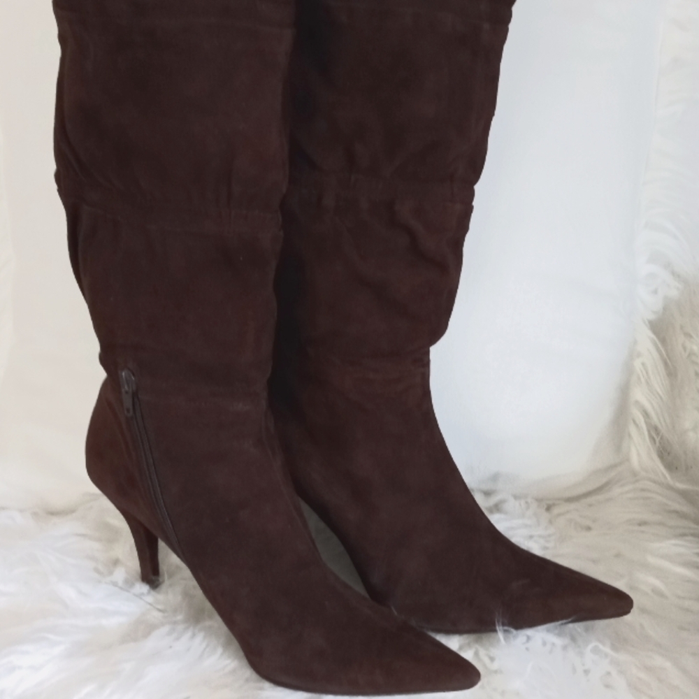 Badallino gorgeous rich brown boots size 10